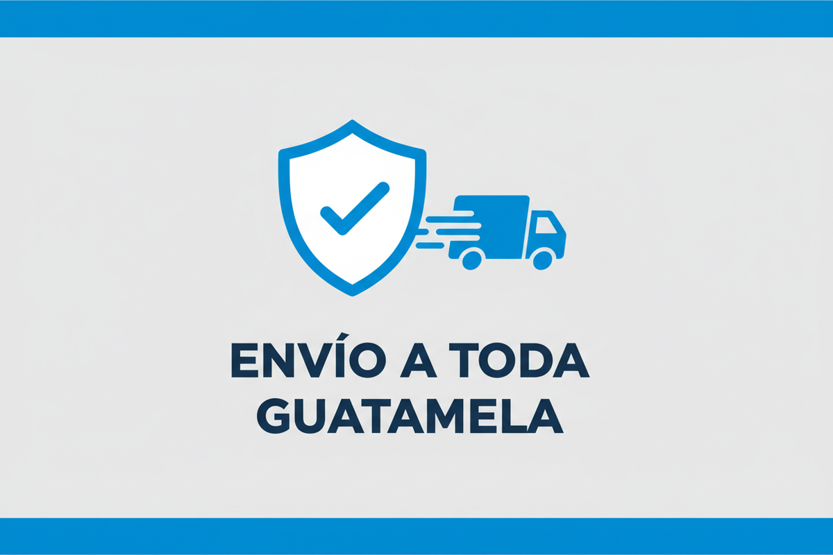 hazme una imagen clara que trnasmita confianza y seguridad. donde diga envio a toda guatemala 